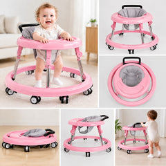 Space‑Saving Collapsible Baby Walker, Reliable Support for Baby’s First Steps