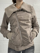 Pleated Lapel Knit Jacket Coat