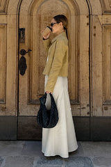Faux Suede Commuter Jacket