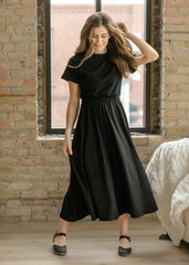 Casey Cap Sleeve Midi Dress