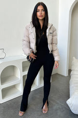 Cyrus Puffer Jacket - Bone