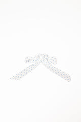 Cass Bow Scrunchie - White