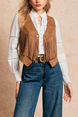 Vintage Suede Tassel Jacket