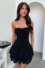 Avia Strapless Mini Dress - Black