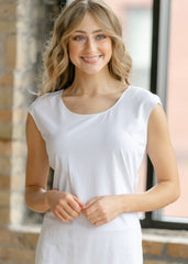 Classic White Cap Sleeve Tank