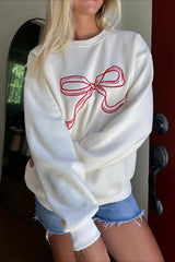 Sweet Chic Relaxed Round Neck Blouse