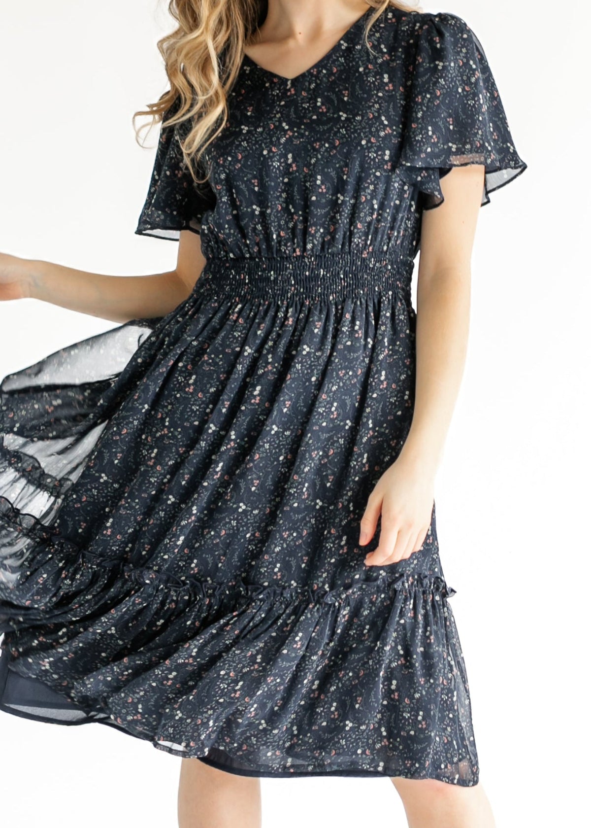Sophie Floral Midi Dress - FINAL SALE